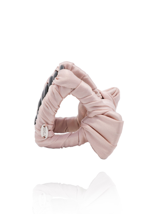 Baby-pink Ribbon Claw Clip Ia111