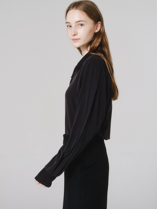 Modal blouse (Black)