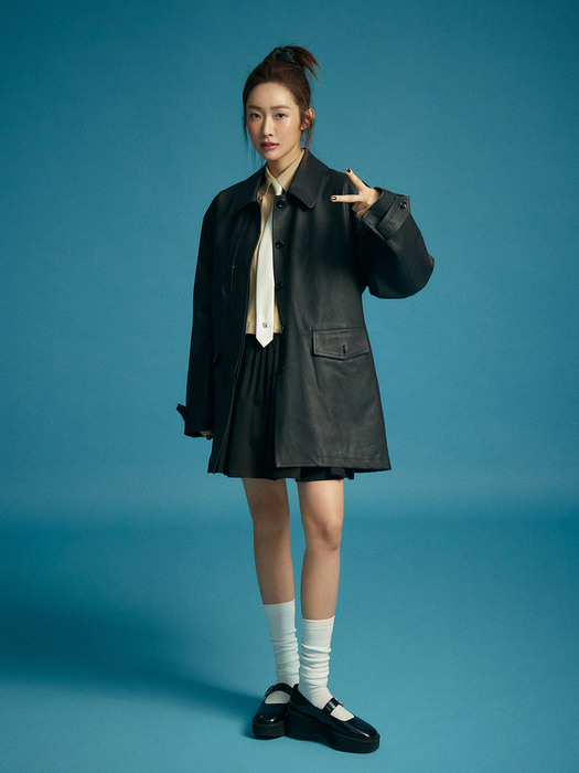 [CHA JUNG WON x GROVE] 22F/W KYLE SKIRT [BLACK]