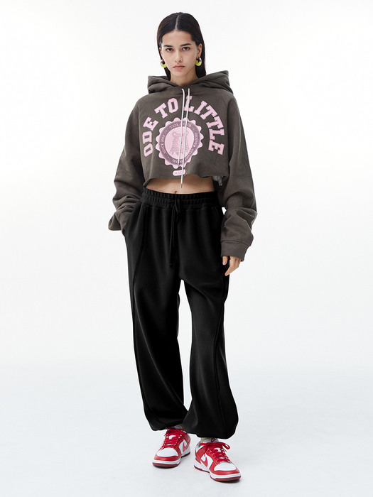 Wavy Wide Sweatpants (Black)