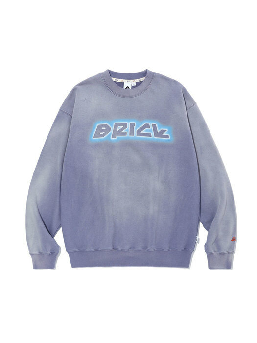 SUNFADED FLASH LOGO SWEATSHIRTS (VIOLET)