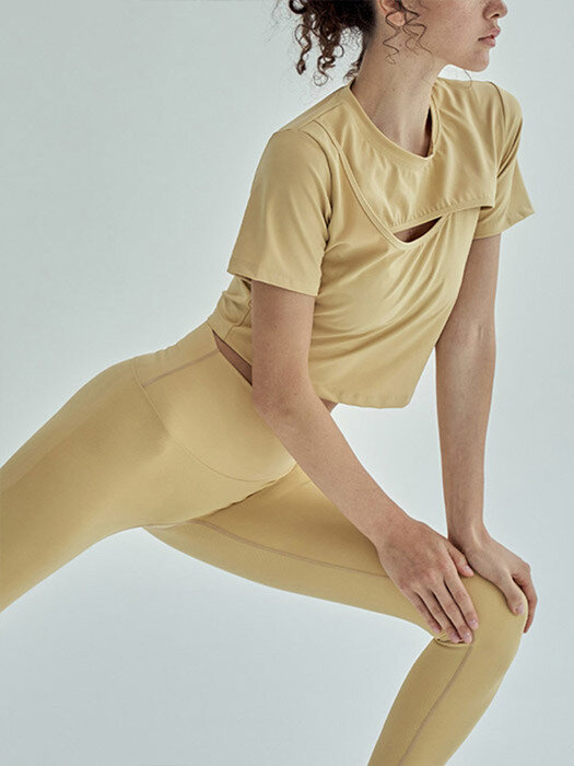 perfectline leggings light yellow