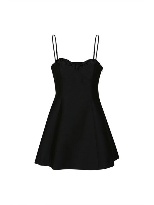 FLARED MINI DRESS (BLACK)