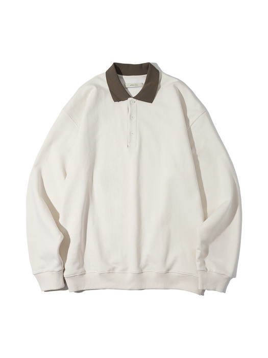 T20000 Muse collar sweatshirt_Ivory