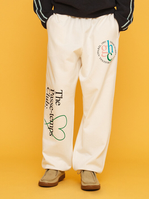 GRAPHIC JOGGER PANTS_IVORY