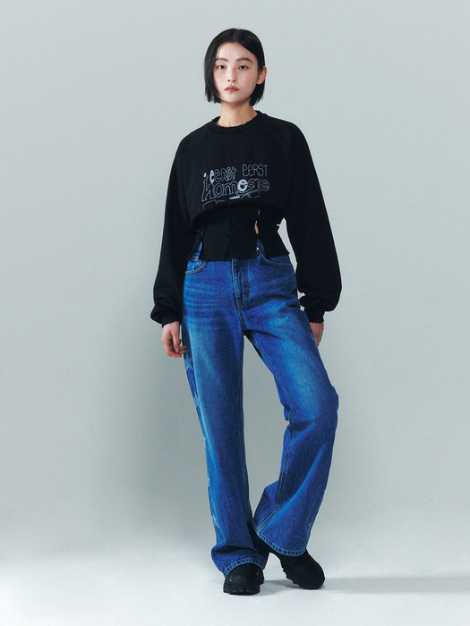 W-Star Bleached Jeans [Blue]