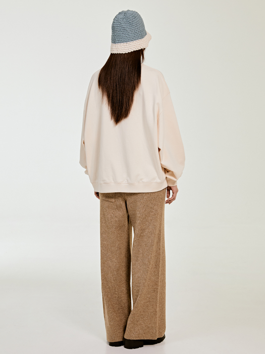 STRAIGHT KNIT PANTS_BROWN