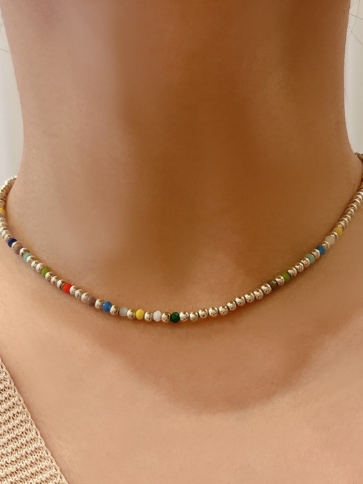 [92.5 silver]over the rainbow necklace