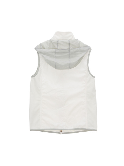 NYLON GUIDER VEST FOR WOMEN IN IVORY