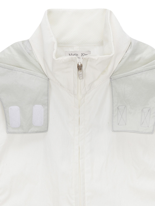 NYLON GUIDER VEST FOR WOMEN IN IVORY