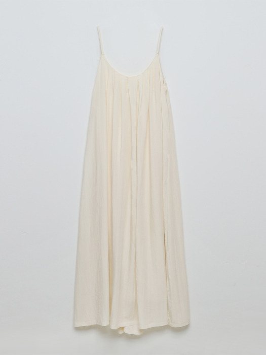 23SS Part2. Vesty Shirring Long Dress_Cream