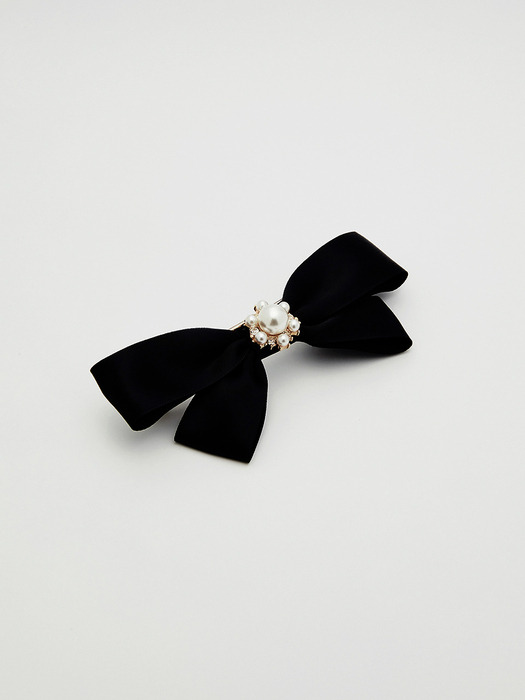 [단독]Pearl Flower Ribbon Hairpin