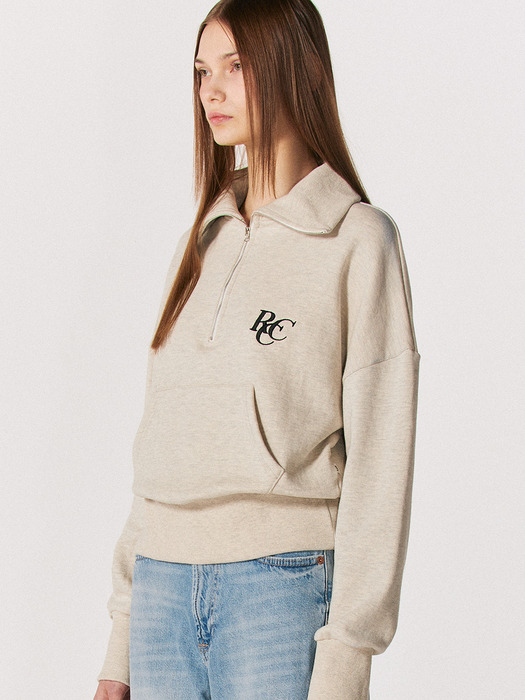 RCC Half Zipup Sweatshirt [BEIGE OAT]