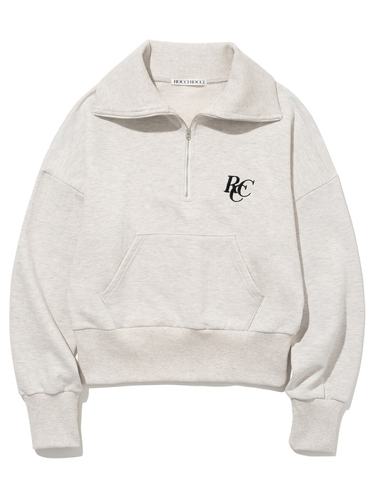 RCC Half Zipup Sweatshirt [BEIGE OAT]