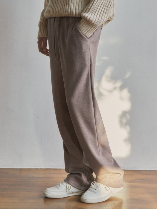 Relaxed knit sweat pants(4col)