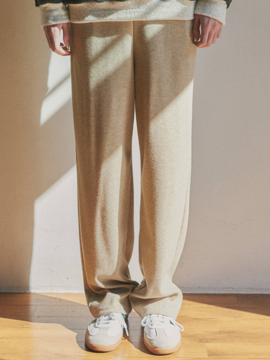 Relaxed knit sweat pants(4col)