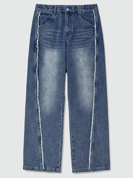 Curved Wide Jeans DCPT033SCBlueB