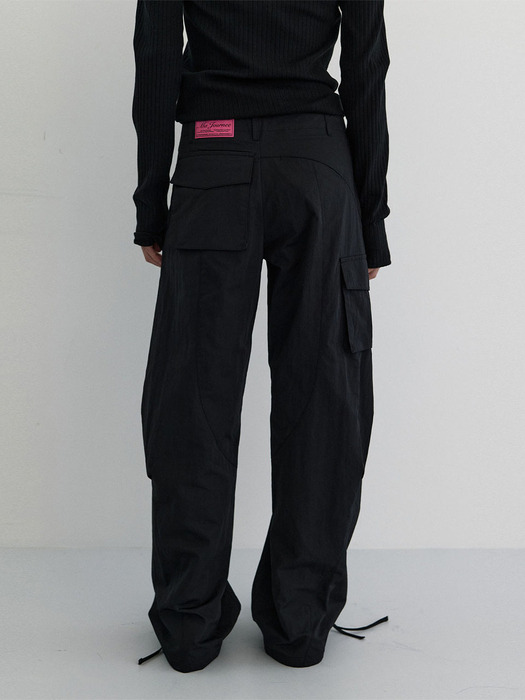 N. WIDE CARGO PANTS_BLACK