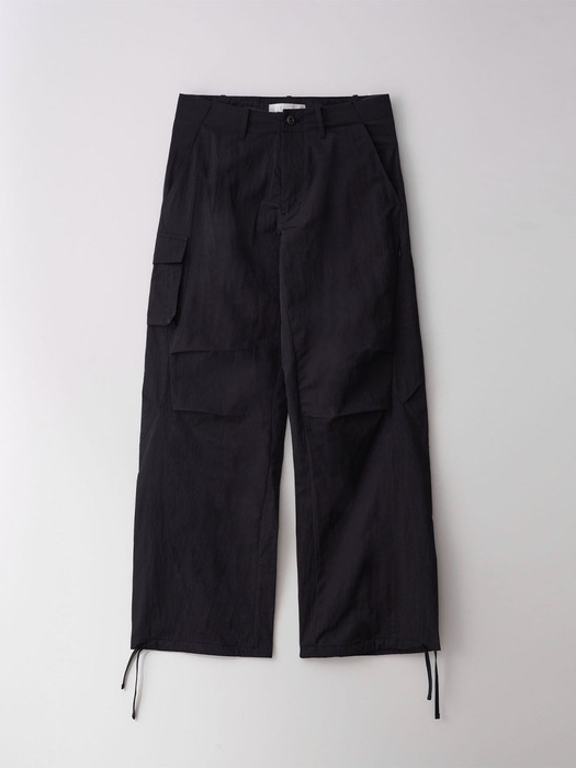 N. WIDE CARGO PANTS_BLACK