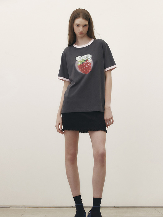 Strawberry Print T-shirt_2color / M241CT7665