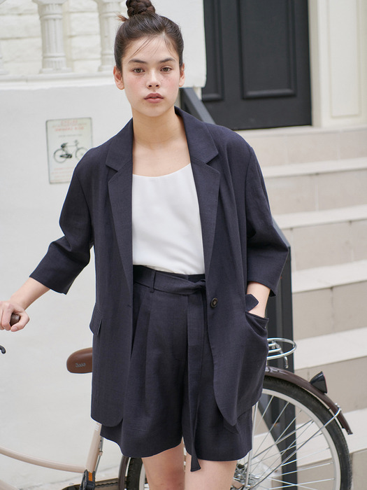 24N summer linen roomy jacket [NA]