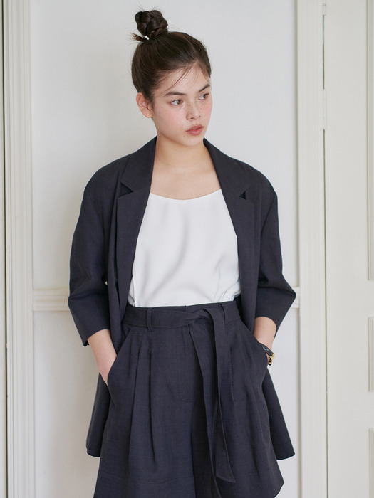 24N summer linen roomy jacket [NA]