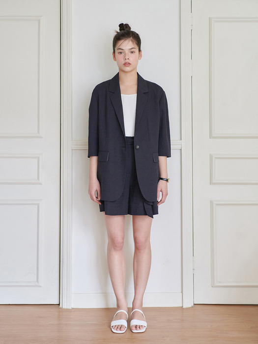 24N summer linen roomy jacket [NA]