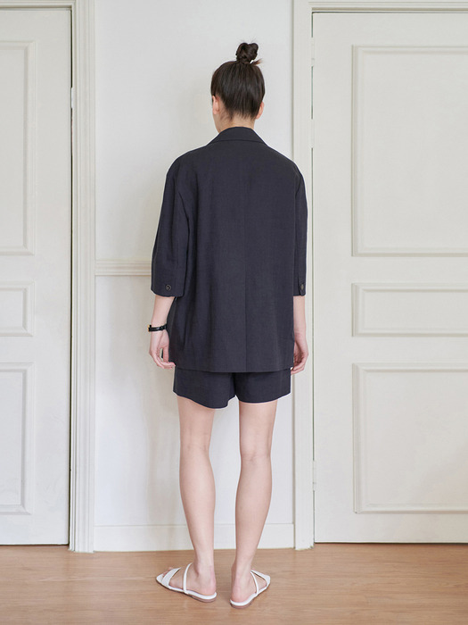 24N summer linen roomy jacket [NA]