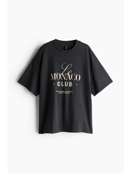 디자인 오버사이즈 티셔츠 다크 그레이/Monaco 1198431027