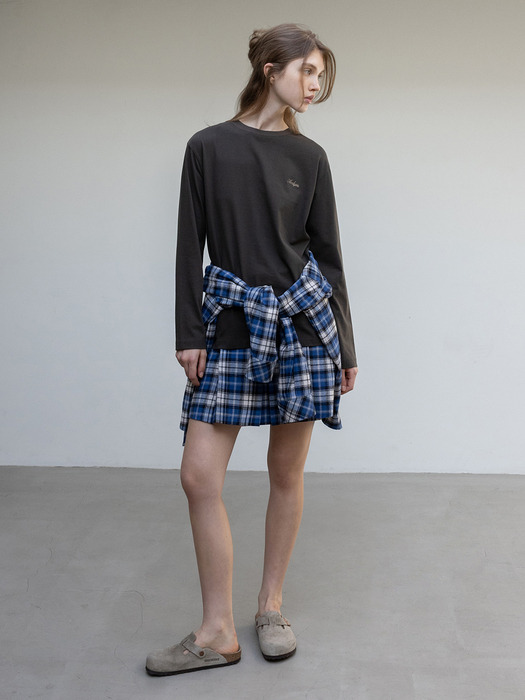 칼스버그 루즈핏 체크 셔츠 (Green check/Blue check)