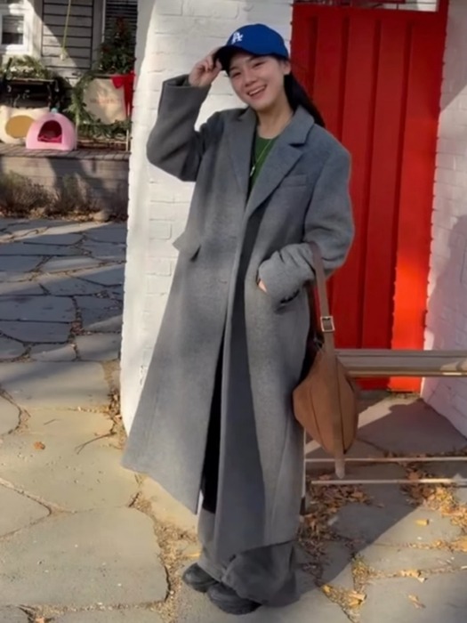 WOOL CLASSIC MAXI COAT GREY