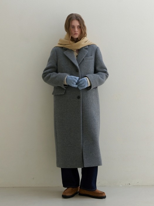 WOOL CLASSIC MAXI COAT GREY