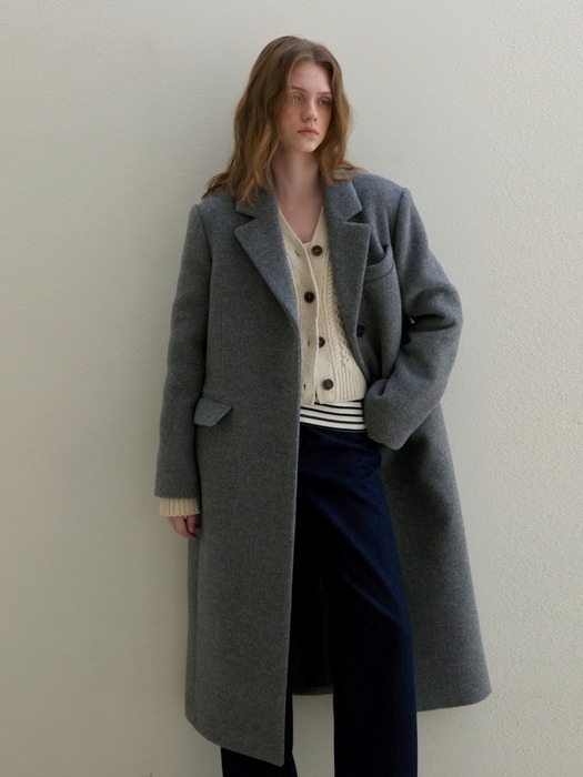 WOOL CLASSIC MAXI COAT GREY