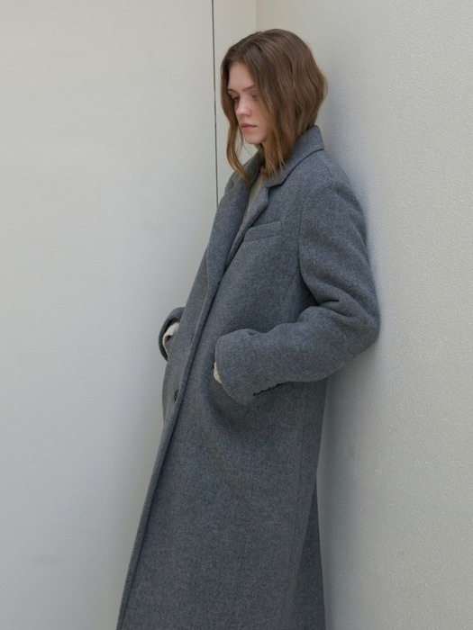 WOOL CLASSIC MAXI COAT GREY