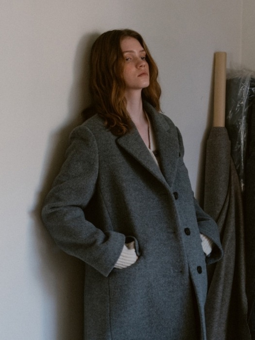 WOOL CLASSIC MAXI COAT GREY