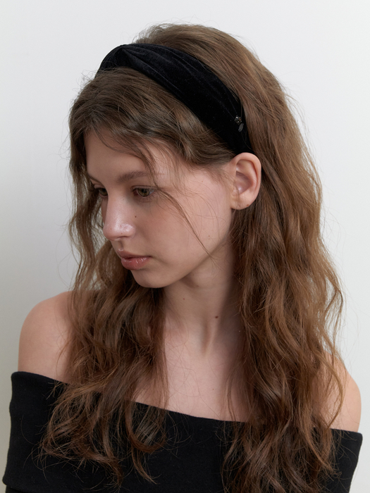 twisted velvet headband