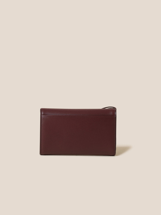 折りたたみ財布 COURONNE Fermoir Middle Wallet (Wine)_RCWEX24641WIX Fermoir Middle Wallet (Wine)_RCWEX24641WIX - 감도 깊은 취향