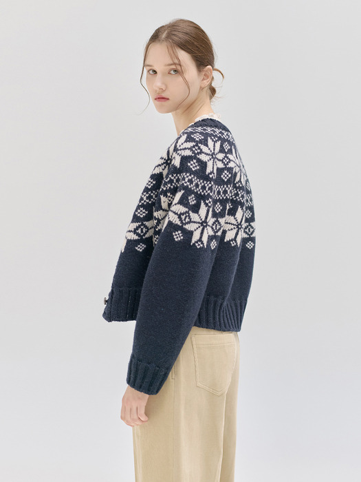 24WN winter nordic knit cardigan [NA]