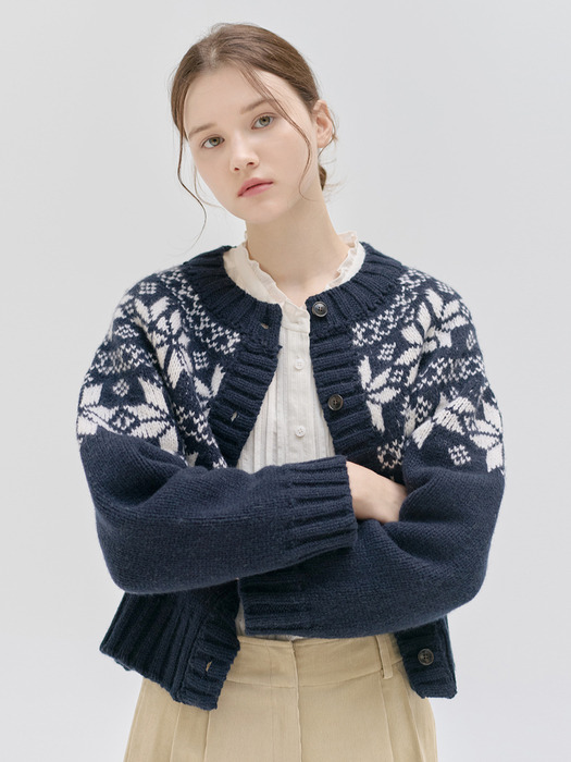 24WN winter nordic knit cardigan [NA]