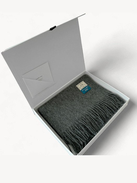 ［선물포장/패키지 무료 증정］Soft Lambswool 100 Fringe Muffler (5 colors)