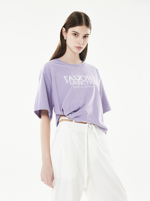 18SP FICTION T-SHIRT(VIOLET)