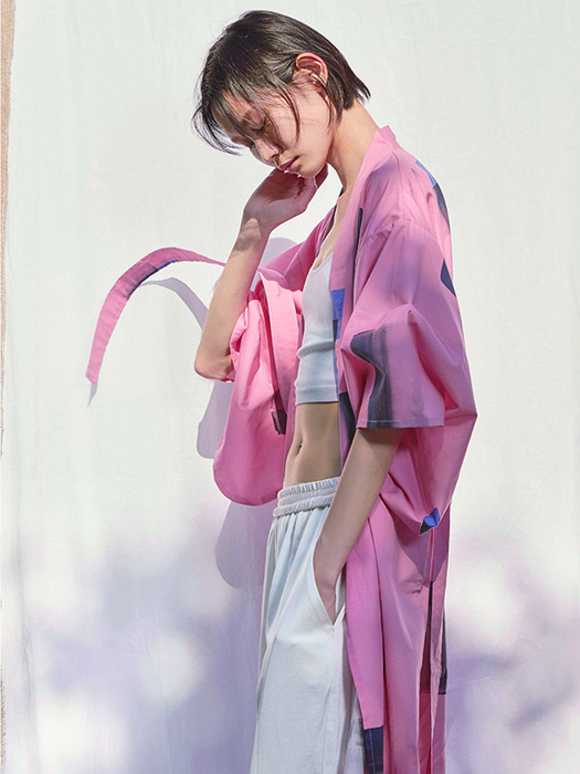 Whan Kimono Robe: pink