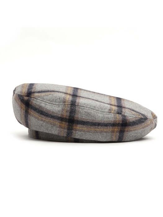 [단독]FULL MOON BERET / WOOL CHECK / SMOKE GREY