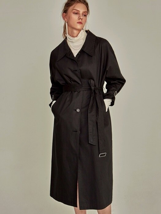 MAC SINGLE TRENCH COAT_BLACK