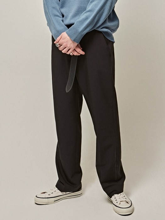 BOLD LONG WIDE SLACKS_BLACK