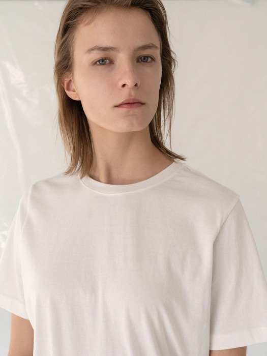 19LE cotton basic t-shirts (white)