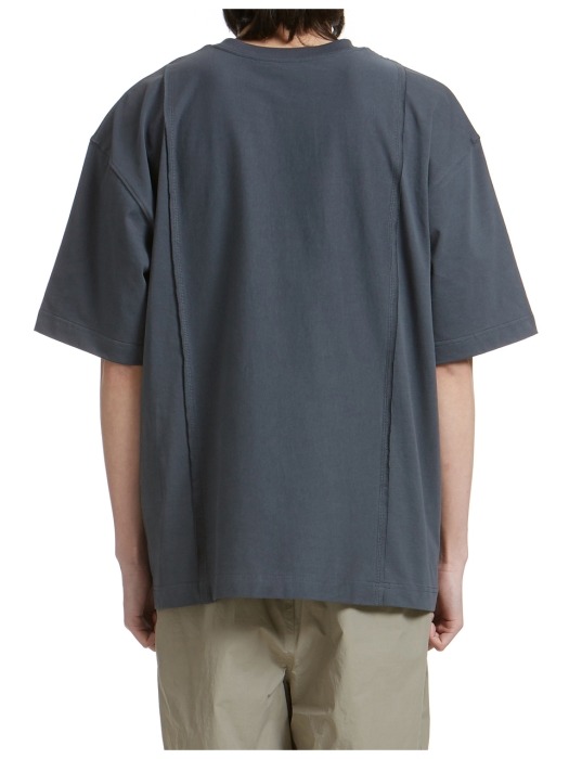 Cut-off T-Shirt Charcoal Grey