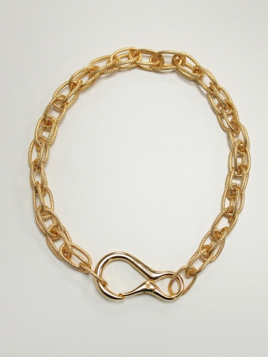 Huge hook necklace (Gold)