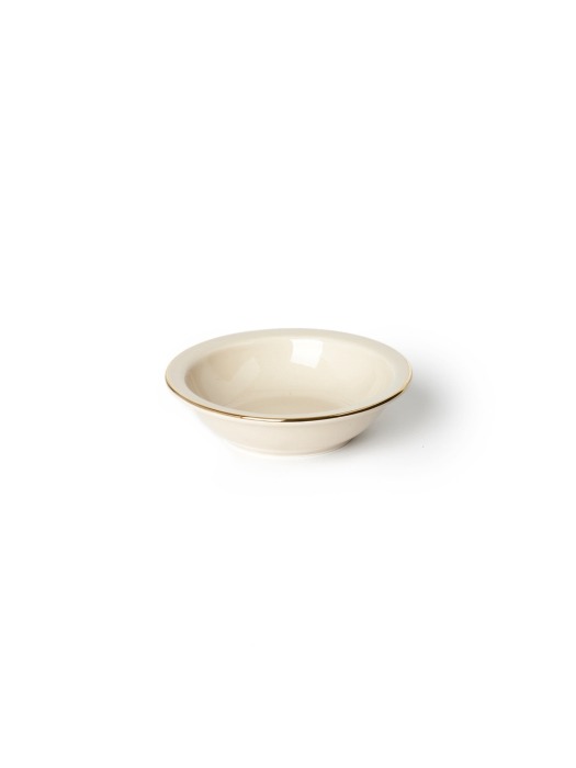 beige gold line mini bowl