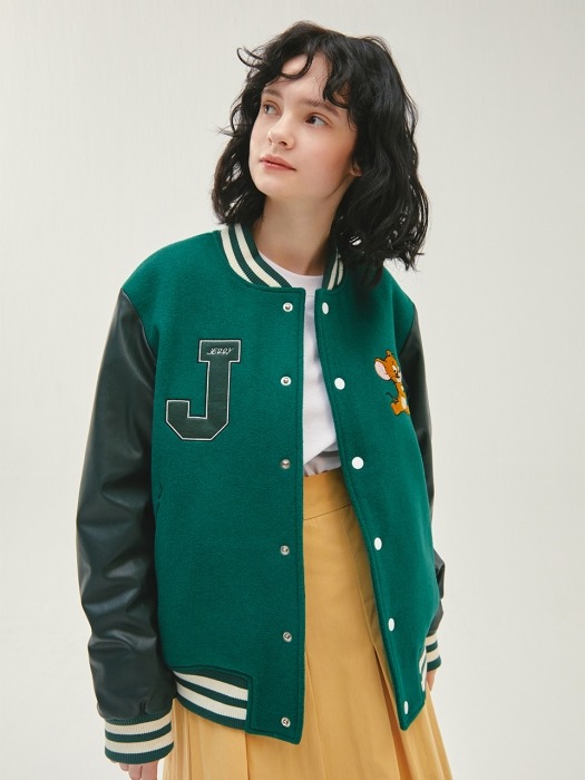 [SS20 Stereo & Jerry] Varsity Jacket(Green)